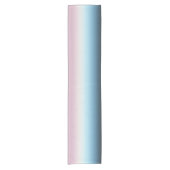 Pastel Roze & Blue Gradient Indigo Roos Ombre Korte Tafelloper (Voorkant)