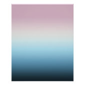 Pastel Roze & Blue Gradient Indigo Roos Ombre Perfect Poster (Voorkant)