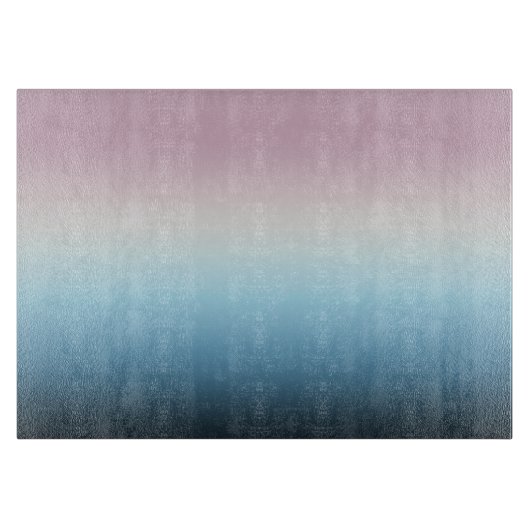 Pastel Roze & Blue Gradient Indigo Roos Ombre Snijplank (Voorkant)