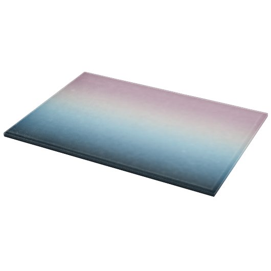 Pastel Roze & Blue Gradient Indigo Roos Ombre Snijplank (Hoek)