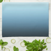 Pastel Roze & Blue Gradient Indigo Roos Ombre Theedoek (Gevouwen)