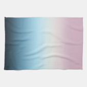 Pastel Roze & Blue Gradient Indigo Roos Ombre Theedoek (Horizontaal)