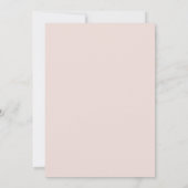 Pastel Roze Blush Boheemse Wildflowers Wedding Kaart (Achterkant)
