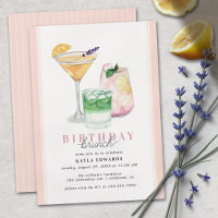 Pastel Roze Blush | Girly Cocktail Verjaardag Brun