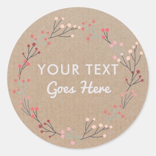 Pastel Roze Blush Roos Bloemen Botanisch label (Voorkant)