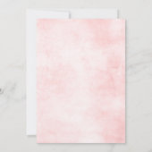 Pastel Roze Blush Roos Bloemen Botanische Kalender Save The Date (Achterkant)