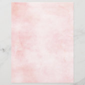 Pastel Roze Blush Roos Floral Recipe Divider (Achterkant)
