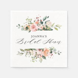 Pastel Roze Blush Roos Florence Vrijgezellenfeest Servet