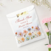 Pastel Roze Boheemse Wilde Bloem Bruiloft Feest Bedankzakje (Gezegeld)