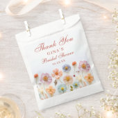Pastel Roze Boheemse Wilde Bloem Bruiloftsdouche Bedankzakje (Geknipt)