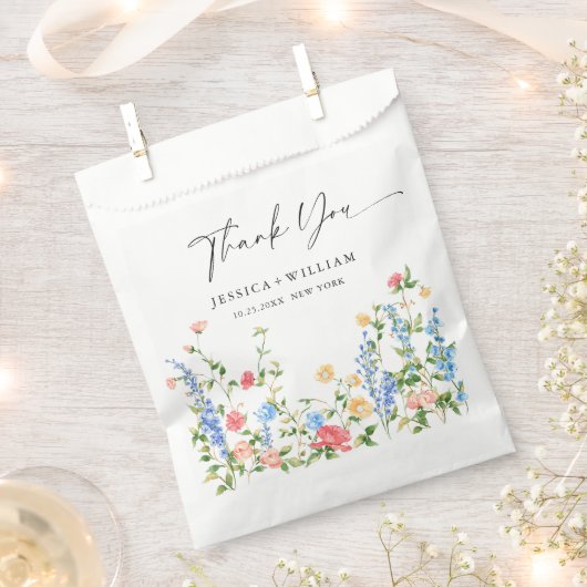 Pastel Roze Boheemse Wilde Bloemen Mimosa Bar Bedankzakje (Geknipt)