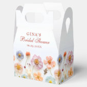 Pastel Roze Boheemse Wildflower Vrijgezellenfeest Bedankdoosjes (Geopend)