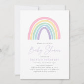 Pastel Roze Boho Regenboog Baby shower Kaart (Voorkant)