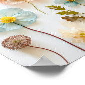 Pastel Roze Boho Wildebloem Afstudeerfeest Poster (Hoek)