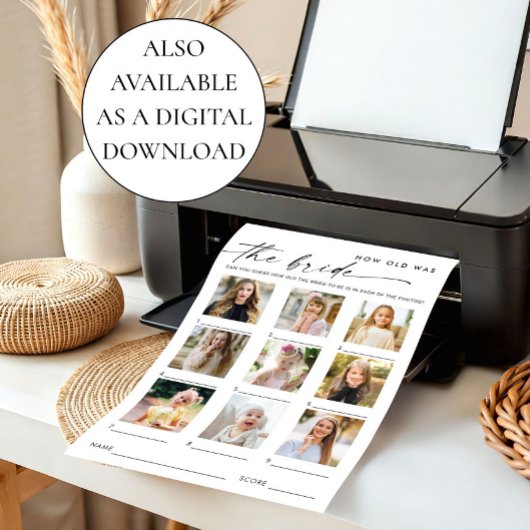 Pastel Roze Boho Wildflowers Bruids Game Kaart