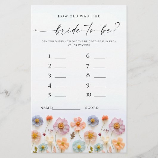 Pastel Roze Boho Wildflowers Vrijgezellenfeest Gam (Voorkant)