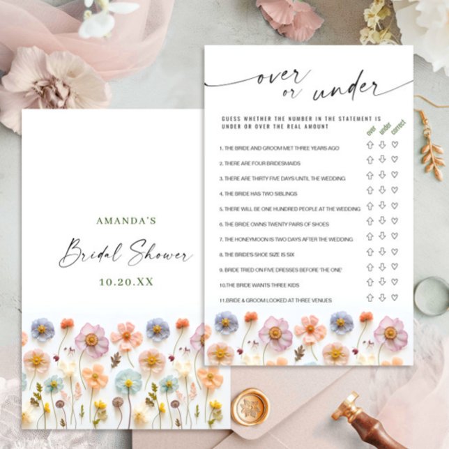 Pastel Roze Boho Wildflowers Vrijgezellenfeest Gam (Creator heeft geüpload)