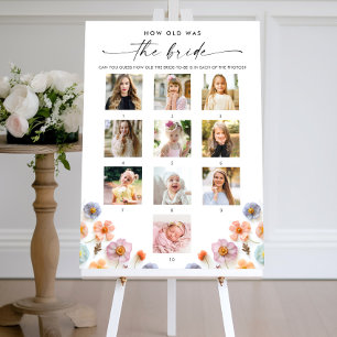 Pastel Roze Boho Wildflowers Vrijgezellenfeest Gam Poster