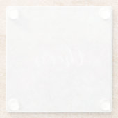 Pastel Roze Bokeh Design Glass Onderzetter (Achterkant)