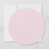 Pastel Roze Boog Doop Kaart (Achterkant)