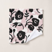 Pastel Roze botanische Planten Moderne Florence Bad Handdoek (Wasdoekje)