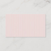 Pastel Roze Bow Luier Raffle Baby shower Informatiekaartje (Achterkant)