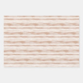 Pastel Roze Bruid Elegante Bloemen Strepen Inpakpapier Vel (Voorkant 2)