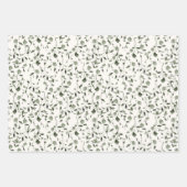 Pastel Roze Bruid Elegante Bloemen Strepen Inpakpapier Vel (Voorkant 3)