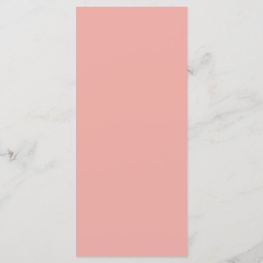 Pastel Roze Bruiloft Menu (Achterkant)