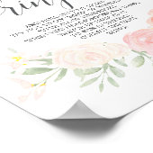 Pastel Roze Bruiloft Ring Spel Poster (Hoek)