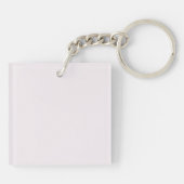 Pastel Roze Bunny Acryl Sleutelhanger – Schattige (Achterkant)