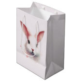Pastel Roze Bunny Gift Bag Medium Cadeauzakje (Voorkant Gekanteld)