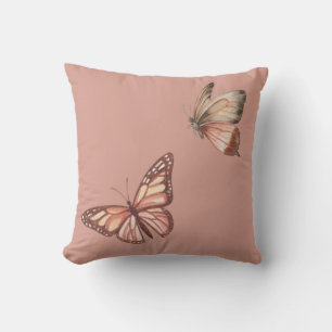 Pastel Roze Butterfly Sierkussen