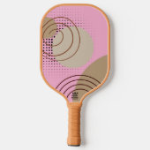 Pastel Roze Carbon Fiber Pickleball Paddle (Achterkant)