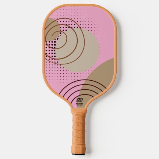 Pastel Roze Carbon Fiber Pickleball Paddle (Achterkant)