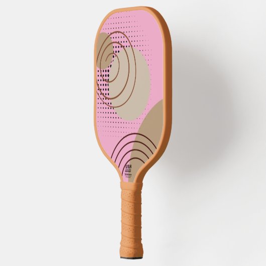Pastel Roze Carbon Fiber Pickleball Paddle (Links)