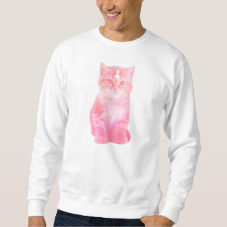 Pastel Roze Cat Sweatshirt