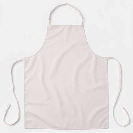 Pastel Roze Champagnekleur Effen Kleur Schort (Voorkant)