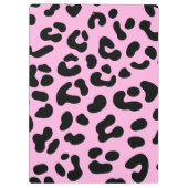 Pastel Roze Cheetah Print Klembord (Achterkant)