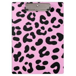 Pastel Roze Cheetah Print Klembord