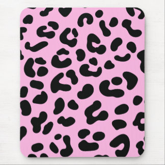 Pastel Roze Cheetah Print Muismat