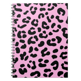 Pastel Roze Cheetah Print Notitieboek