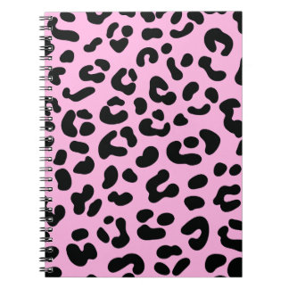 Pastel Roze Cheetah Print Notitieboek
