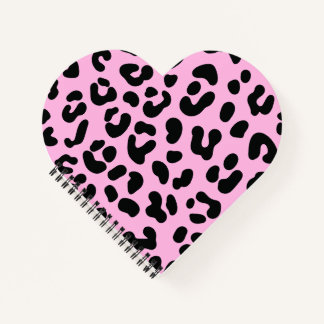 Pastel Roze Cheetah Print Notitieboek