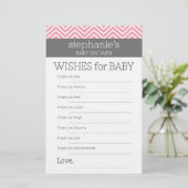 Pastel Roze Chevrons-Baby - Vertoningsspel (Staand voorkant)