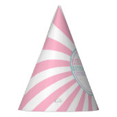 Pastel Roze Circus Carnaval Verjaardag Pet Feesthoedjes (Links)