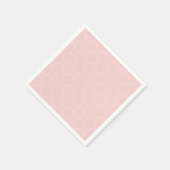 Pastel Roze Cirkelpatroon Servet (Hoek)
