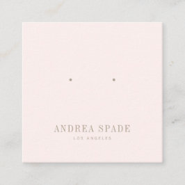 Pastel Roze Classic Sieraden Display Vierkante Kaa Vierkante Visitekaartje