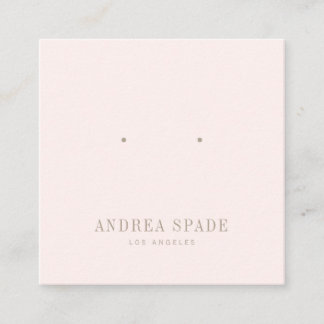Pastel Roze Classic Sieraden Display Vierkante Kaa Vierkante Visitekaartje