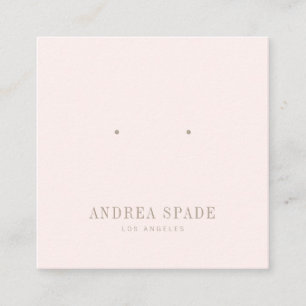 Pastel Roze Classic Sieraden Display Vierkante Kaa Visitekaartje